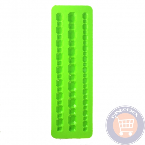 SZILIKON FONDANT FORMÁZÓ LAP - ROMBUSZ SOR 