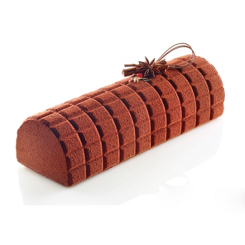 SZILIKON ALAGÚT FORMA KOCKA - CHOCOLAT LAPPAL 