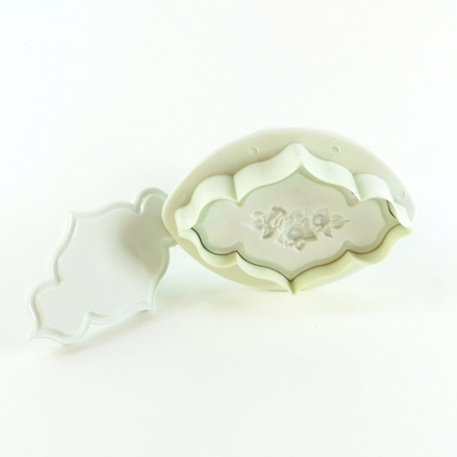 2 DARABOS FONDANT MINTÁZÓ - VIRÁG MINTÁVAL