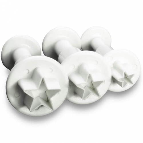 3 DARABOS FONDANT KISZÚRÓ - KIS CSILLAG 