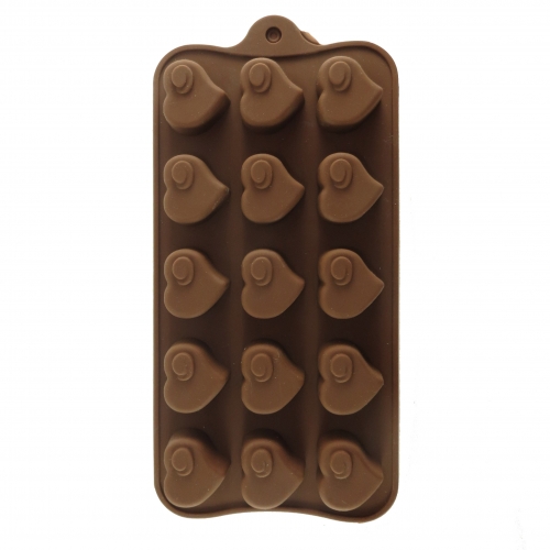SZILIKON BONBON FORMA - SZÍV PÖTTYEL