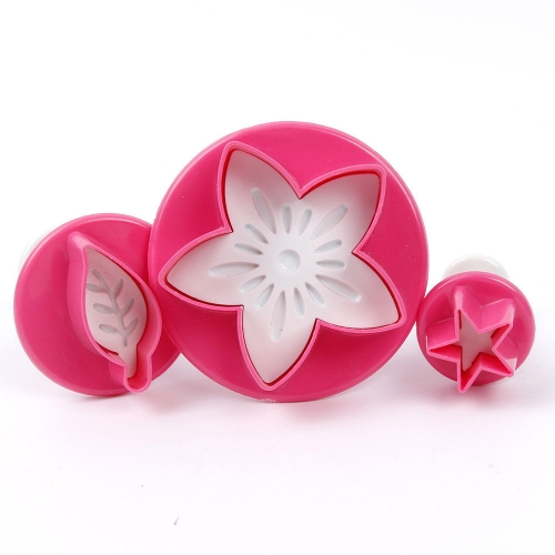 3 DB MARCIPÁN KISZÚRÓ VIRÁG, LEVÉL, CSILLAG