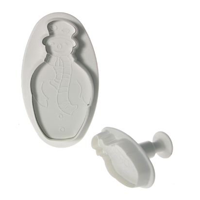 2 DARABOS MARCIPÁN ÉS FONDANT KISZÚRÓ - HÓEMBEREK 