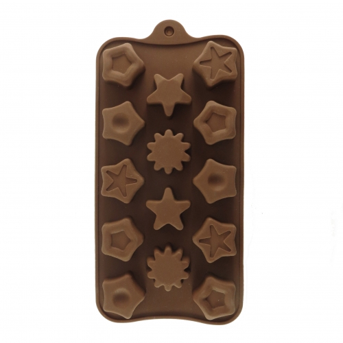 SZILIKON BONBON FORMA - CSILLAG, ÖTSZÖG