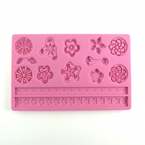 SZILIKON FONDANT FORMÁZÓ LAP - MANDALÁK