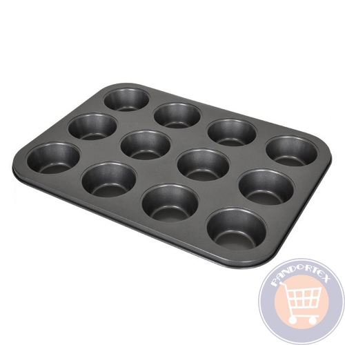 TAPADÁSMENTES MUFFIN SÜTŐFORMA - 12 RÉSZES