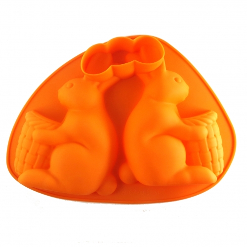 SZILIKON FORMA - NYULAK KOSÁRRAL 