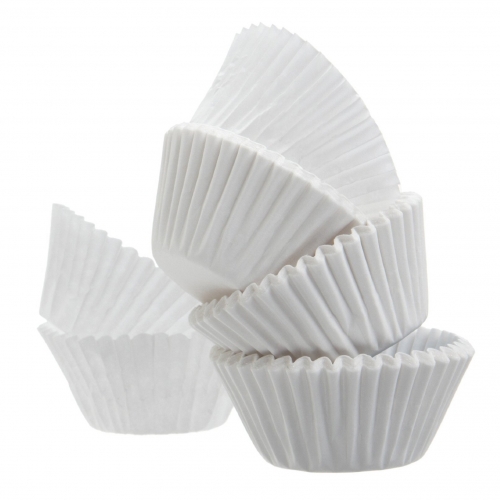 100 DARABOS MUFFIN PAPÍR NAGY- FEHÉR 11 CM
