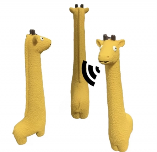 CSIPOGÓ LATEX GUMI KUTYAJÁTÉK-ZSIRÁF