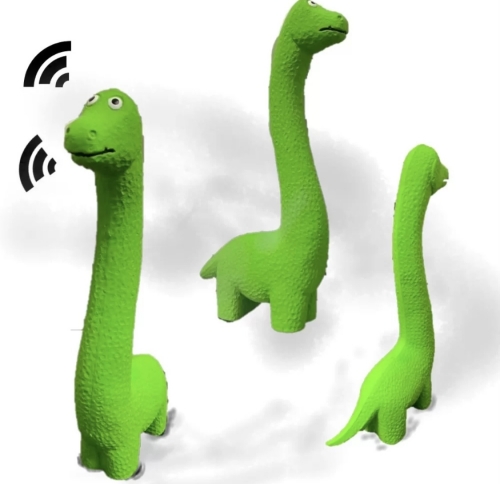 CSIPOGÓ LATEX GUMI KUTYAJÁTÉK-DÍNÓ-ZÖLD