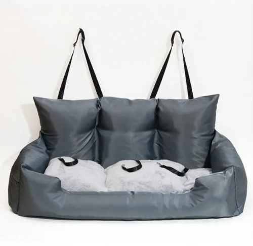 3 SZEMÉLYES PRÉMIUM KUTYA AUTÓSÜLÉS ÉS FEKHELY-2in1-NAGY