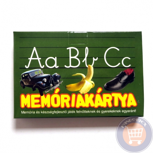 KÉSZSÉGFEJLESZTŐ BETŰS MEMÓRIAKÁRTYA 