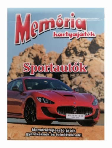 MEMÓRIA KÁRTYAJÁTÉK - SPORTAUTÓK
