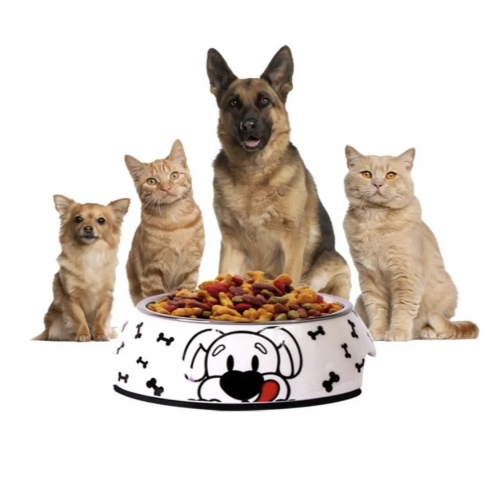 MINTÁS MELAMIN ANYAGÚ KIVEHETŐ TÁL KISÁLLATOKANAK-KÖZEPES