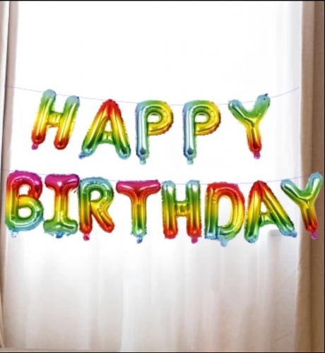 HAPPY BIRTHDAY FÓLIA LUFI - SZÍNES