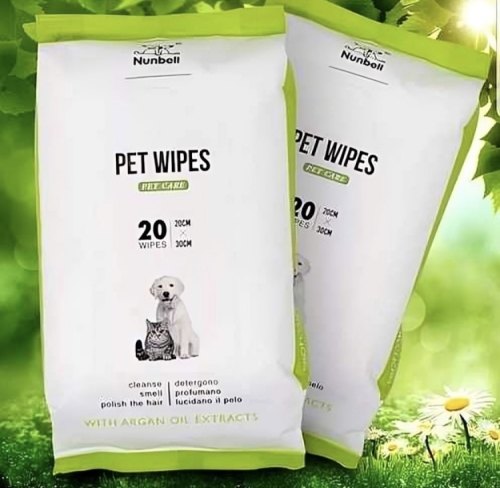 NUNBELL KISÁLLAT ANTIBAKTERIÁLIS TÖRLŐKENDŐ-40 DARABOS