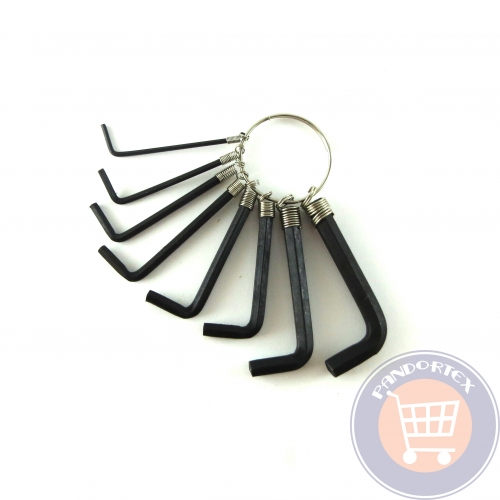 8 DARABOS MINI IMBUSZKULCS KÉSZLET 