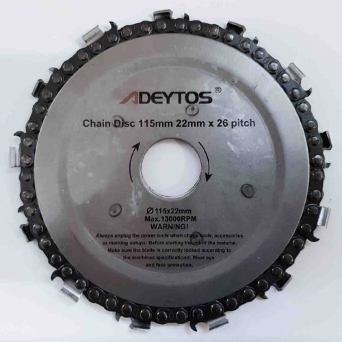 LÁNCFŰRÉSZ TÁRCSA  115MM / 22 