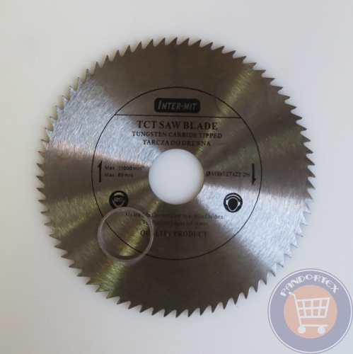 KÖRFŰRÉSZLAP,  FŰRÉSZKORONG  FÁHOZ 115 mm