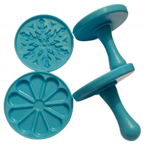 2 DB KEKSZPECSÉT SZETT -  VIRÁG ÉS HÓPEHYELY