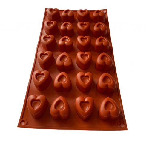 SZILIKON FORMA - 24 NYOMOTT SZÍV