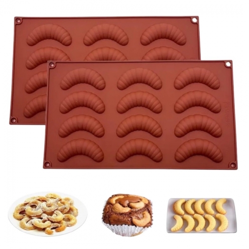 SZILIKON FORMA  - 12 KIFLI FORMA