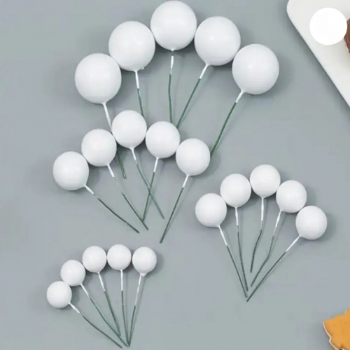 GÖMB TORTADÍSZ - 20 DB FEHÉR