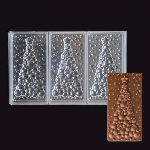 POLIKARBONÁT CSOKIÖNTŐ FORMA - KARÁCSONYFA