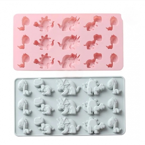 SZILIKON BONBON FORMA - 15 KICSI DINÓ