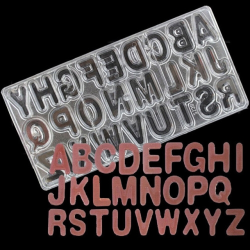 POLIKARBONÁT BONBON FORMA - BETŰK