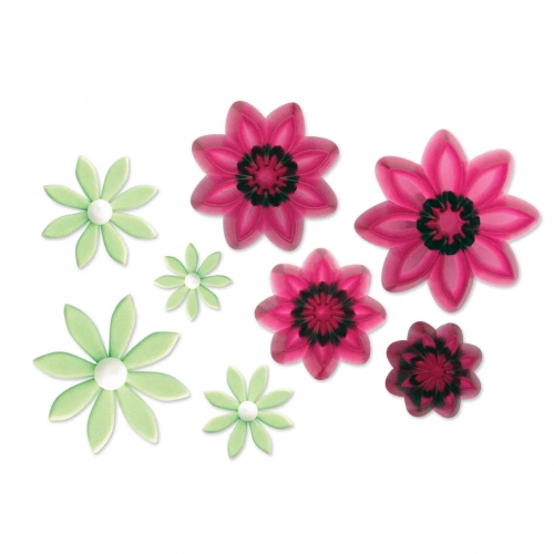 4 RÉSZES FONDANT KISZÚRÓ - MINI VIRÁGOK