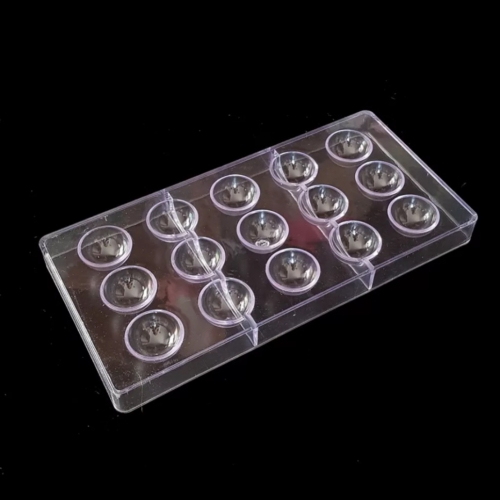 POLIKARBONÁT BONBON FORMA - 15 FÉLGÖMB 