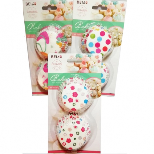 100 DARABOS MUFFIN PAPÍR - SZÍNES 10 CM