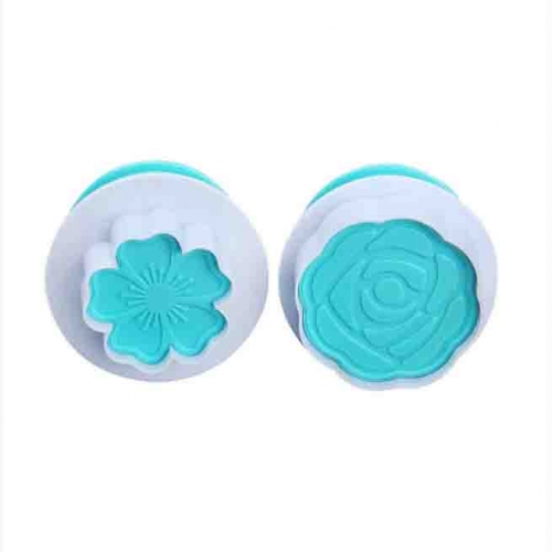 2 RÉSZES FONDANT KISZÚRÓ - RÓZSA, VIRÁG