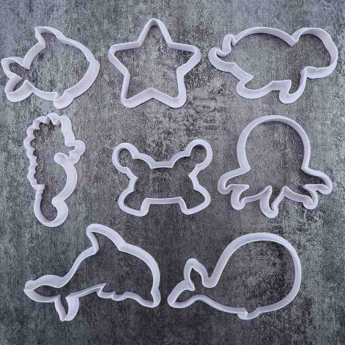 8 DARABOS SÜTI KISZÚRÓ - TENGERI ÁLLATOK