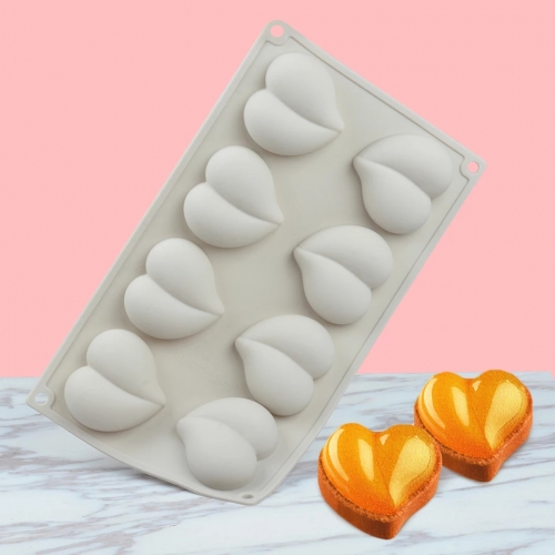 8 RÉSZES SZILIKON FORMA - SZÍV