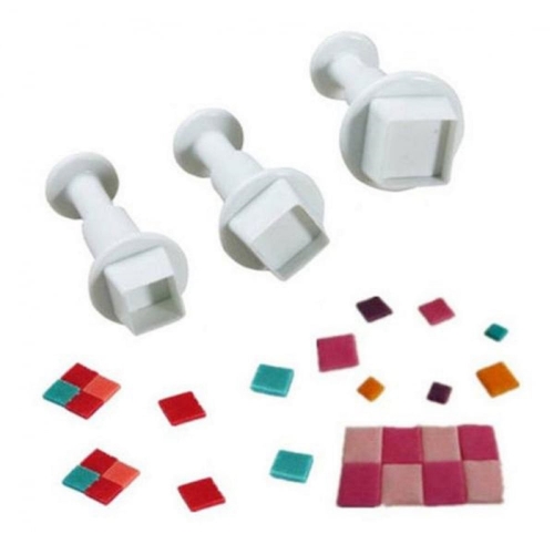 4 DARABOS FONDANT KISZÚRÓ - NÉGYSZÖG
