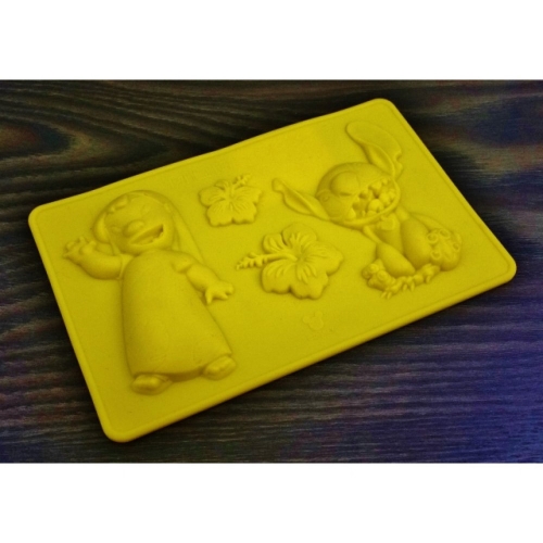 SZILIKON CSOKIÖNTŐ FORMA - LILO ÉS STITCH