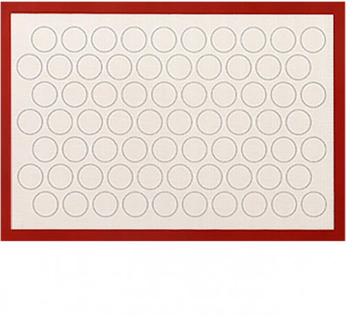 VASTAG SZILIKON SÜTŐLAP, NYÚJTÓLAP - MACARON 60x40 CM