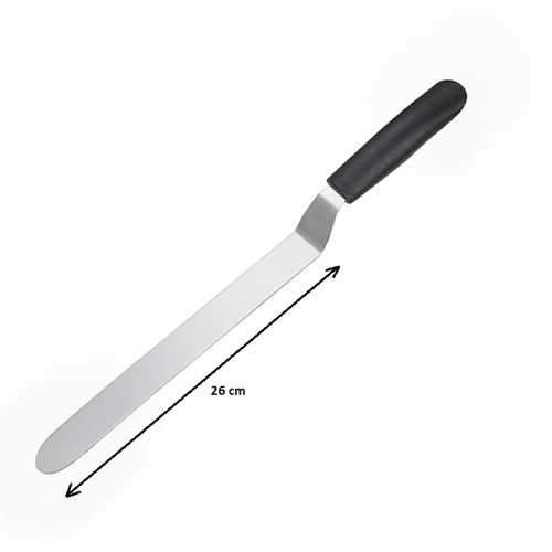 HOSSZÚ CUKRÁSZKÉS, SPATULA - HAJLÍTOTT 42 CM