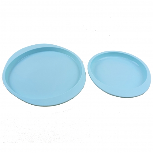 2 DARAB SZILIKON FORMA - LAPOS TORTA 20 ÉS 15 CM