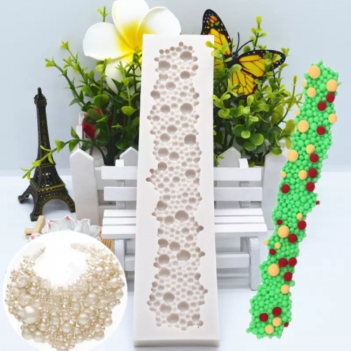 SZILIKON FONDANT MINTÁZÓ - BUBORÉKOK 21 CM