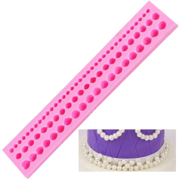 SZILIKON FONDANT MINTÁZÓ - NAGY GYÖNGYSOR  28 CM