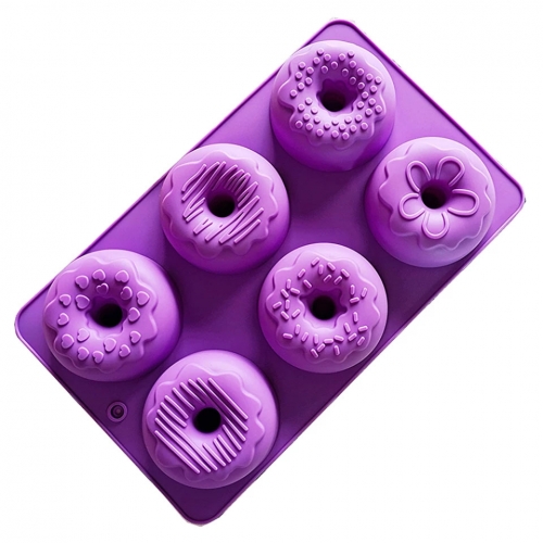 6 RÉSZES SZILIKON FORMA - MINTÁS FÁNK