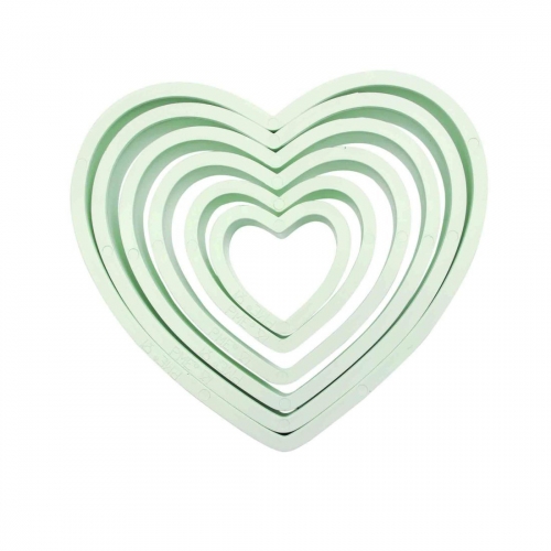 6 DARABOS FEHÉR KISZÚRÓ - SZÍV