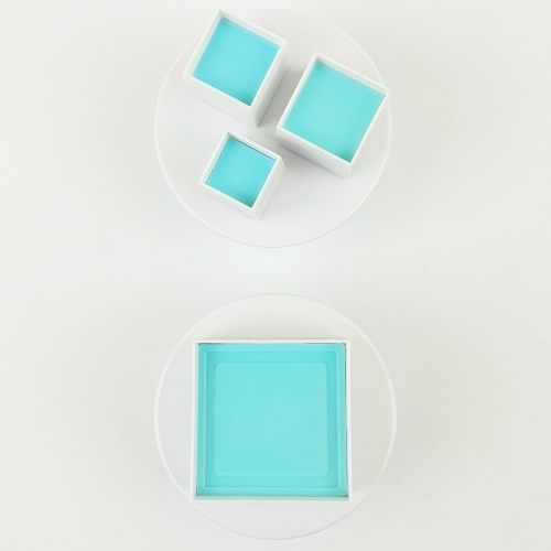 2 RÉSZES FONDANT KISZÚRÓ - NÉGYSZÖGEK