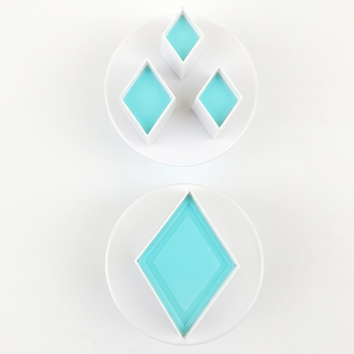2 RÉSZES FONDANT KISZÚRÓ - GYÉMÁNTOK