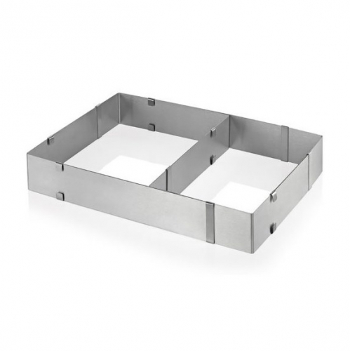 ÁLLÍTHATÓ TORTAFORMA, TORTAKERET 28-53 X 18-35 CM - 8 CM MAGAS