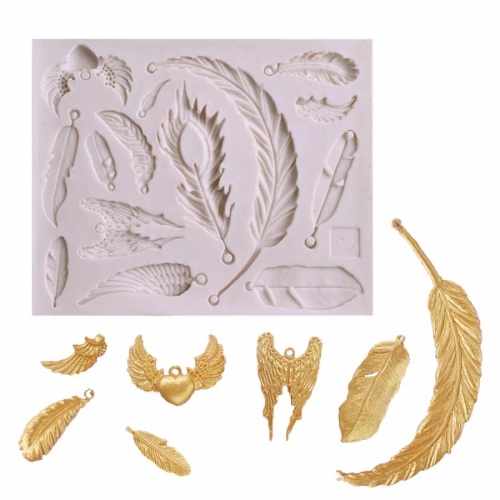 SZILIKON FONDANT MINTÁZÓ - SZÁRNYAK, TOLLAK