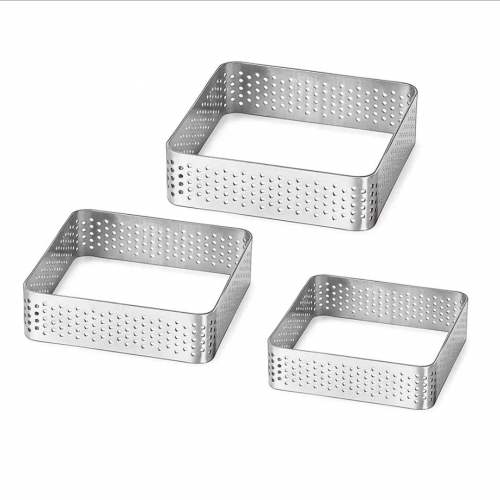 3 DARABOS TARTE FORMA - NÉGYSZÖG